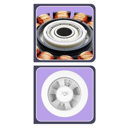Ventilador de ventilación ultra delgado de 6 cm, ventilador integrado para techo de 30 x 30 cm con panel de luz ambiental para cocina y baño miniatura 4