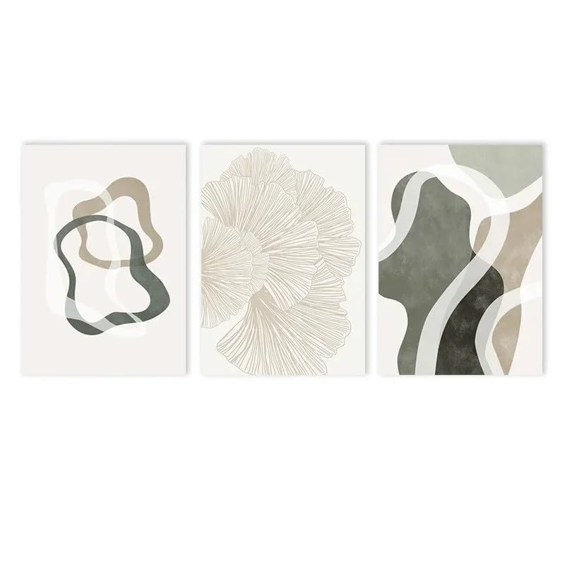 Tableau abstrait bohème ginkgo pour créer une ambiance zen dans votre cuisine