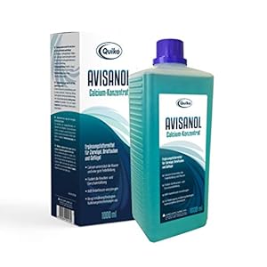 Quiko – Avisanol calcium concentraat 1L – voor vogels, brievenduiven & kippen – ondersteunt de vorming van veren & muis…