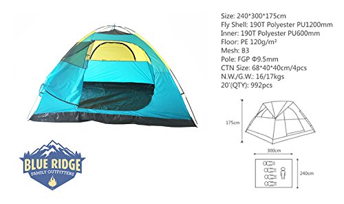Carpa para camping de verano para 5 personas miniatura 2