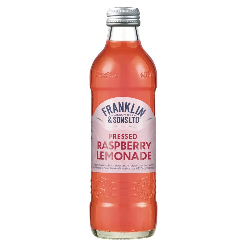 Franklin & Sons Raspberry with Lemonade | 100% Natural Ingredients | Staffordshire Spring Water & British Sugar Beet (Set of 12)