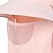 Aosekaa Sun Hat with Face Covering Breathable Sun Protection Lightweight Visor Men Women for Gardening Outdoor Camping Hiking, Pink