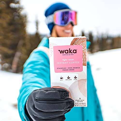 Waka Instant Coffee— Roast Explorer Bundle — Arabica Freeze Dried Beans — Single-Serve 3 Box Bundle, 8 Packets Per Box #TOP4