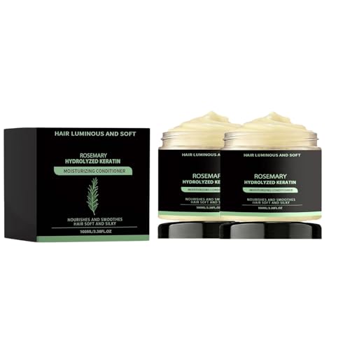Après-shampooing kératine et romarin pour cheveux secs (2pcs)