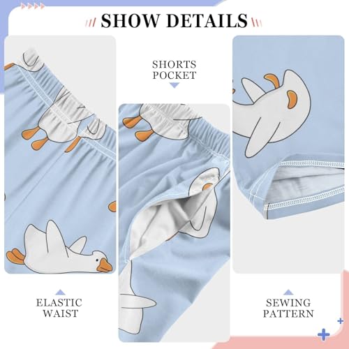 Flying Duck Boys Long Pants Soft Trousers Elastic Waist Kids Lounge Bottoms with Pockets S-XL4
