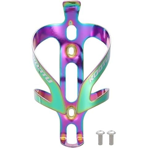 KOOTU Lightweight Bike Water Bottle Cage, Anti Rust Bicycle Water Bottle Holder, Cup Holder for Mountain, Road, Hybrid & Folding Bikes(Purple) Cover