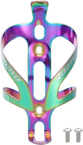 KOOTU Lightweight Bike Water Bottle Cage, Anti Rust Bicycle Water Bottle Holder, Cup Holder for Mountain, Road, Hybrid & Folding Bikes(Purple)