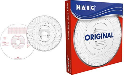 Original haug grafico/Tacho Rondelle per tachigrafo 140 km/H
