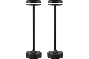 Small Table Lamps Set of 2 Portable Rechargeable 5000mAh Battery Powered Table Lamp