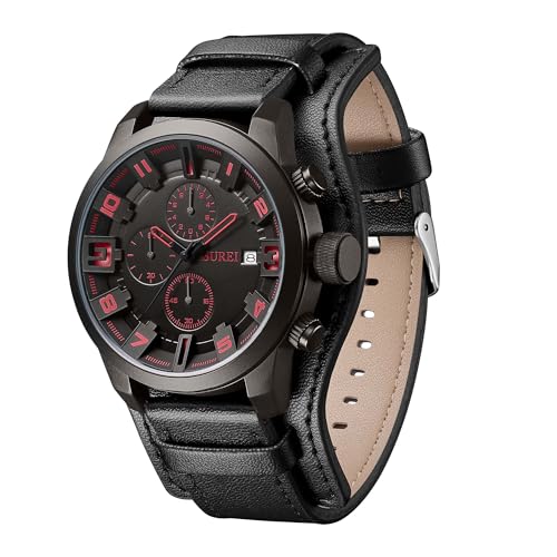 Montre à quartz avec calendrier BUREI, la précision étanche - 2