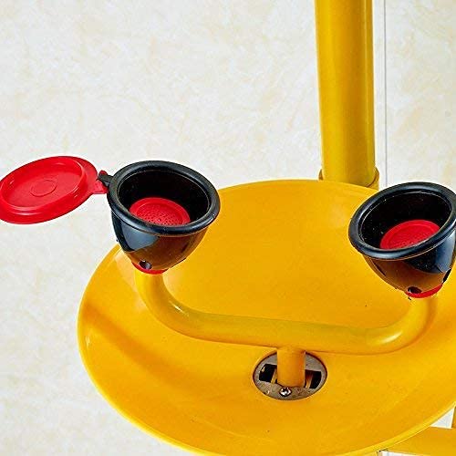 Acero inoxidable 304 Combinación de laboratorio de revestimiento anticorrosión Estación de emergencia Lavado de ojos Lavado facial Drench Shower con estaciones de lavado de ojos
