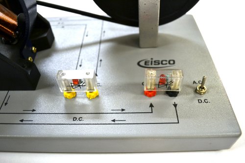 Image of Eisco Labs Demonstration Motor Generator Activity Model (AC /DC) - Hand Powered