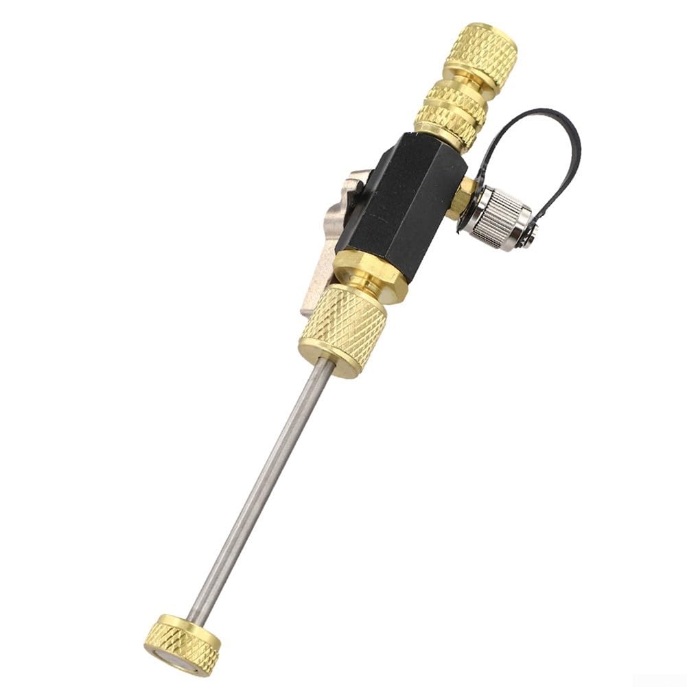 Estrattore professionale per valvole per sistemi HVAC con raccordi da 1/4" e 5/16" e 12 nuclei valvola compatibile con R410A R22 R12 R407C R404A R32