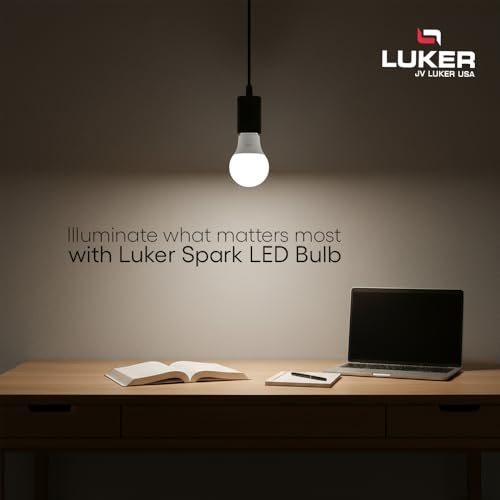 Image of LUKER JVLuker 18W LED Bulb B22 Base Energy Efficient 2 Star Light 120 Degree Wide Beam Coverage High CRI Surge Protection Lights for Home and Office, 1 Year Warranty (Pack of 4, White)