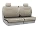 Coverking Custom Fit Rear 50/50 Bench Seat Cover for Select Chevrolet Trailblazer EXT Models - Genuine Leather (Beige)