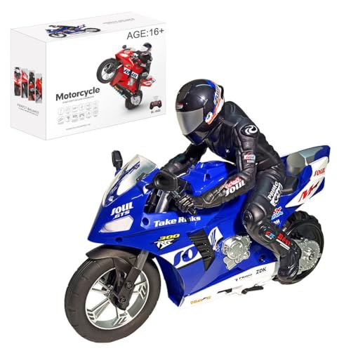 URMODELAND Remote Control Motorcycle, RC Dual-Motor Electric Two-Wheel Self-Balancing Motorcycle...