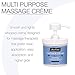 Bon Vital' Multi-Purpose Massage Crème, Professional Massage Cream with Aloe Vera to Relax Sore Muscles, Increase Circulation & Repair Dry Skin, Full Body Massage Moisturizer Cream, 6 Ounce Jar