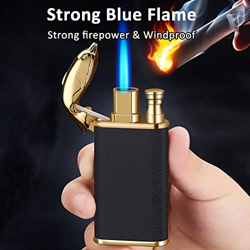 Encendedor Jet Torch con llama ajustable y recargable de butano miniatura 4