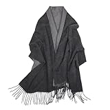 [Lycharoty] マフラー レディース クリスマスプレゼント 女性 プレゼント 母親 誕生日 女性 50代 ストール 大判 厚手 高校生 妻 20代 おばあちゃん ギフト おしゃれト 秋 冬 30代 40代 中学生 婦人 黒