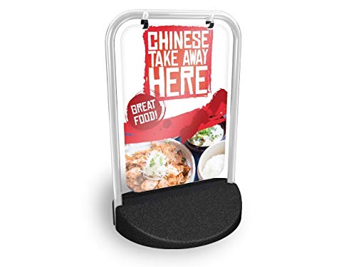 Chinese Takeaway Here Eco Swinger Pavement Sign MEGA Listing Outdoor Street Advertising Display… — image 1
