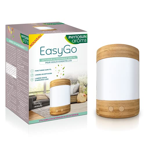 Phytosun arôms – Diffuseur d'Huiles Essentielles Sans Fil Ultrasonique - EasyGo - Nomade,...