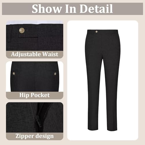 2 Piece Mens Suits Lightweight Men Tuxedo Suit Set One Button Blazer Jacket Pants Set for Dinner Prom Wedding Birthday4