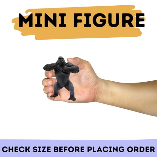 Image of FUNFOB Gorilla Kong Toy Mini Figure Height -12cm for Kids & Adults PVC Multicolour | Mini Gorilla