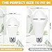 Neporal A19 Rechargeable Light Bulbs, Socket Rechageable Battery Backup for Power Outages, Emergenecy Light Bulbs for Power Failure, Hurricane, Led Bulb 60 Watt Equiv., (Daylight-6 PK)