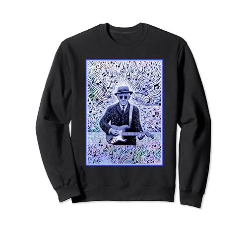 Vibrant Vibes: Guitar Legend's Aura | Rhythmic Soul Fusion Sweatshirt