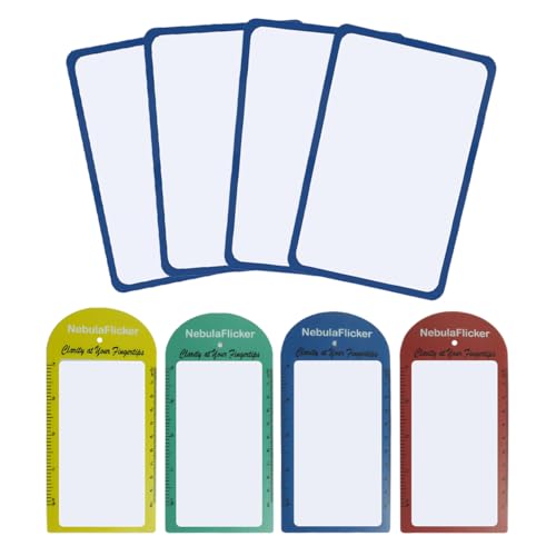 4 Pieces Magnifying Sheets 3X Page Magnifier for Reading Lightweight