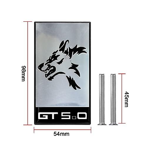 Image of 1PC New Styling Custom Silver Coyote Wolf Head Pattern for Car Metal Chrome Front Grille Grill Metal Badge Hood Emblem Icon