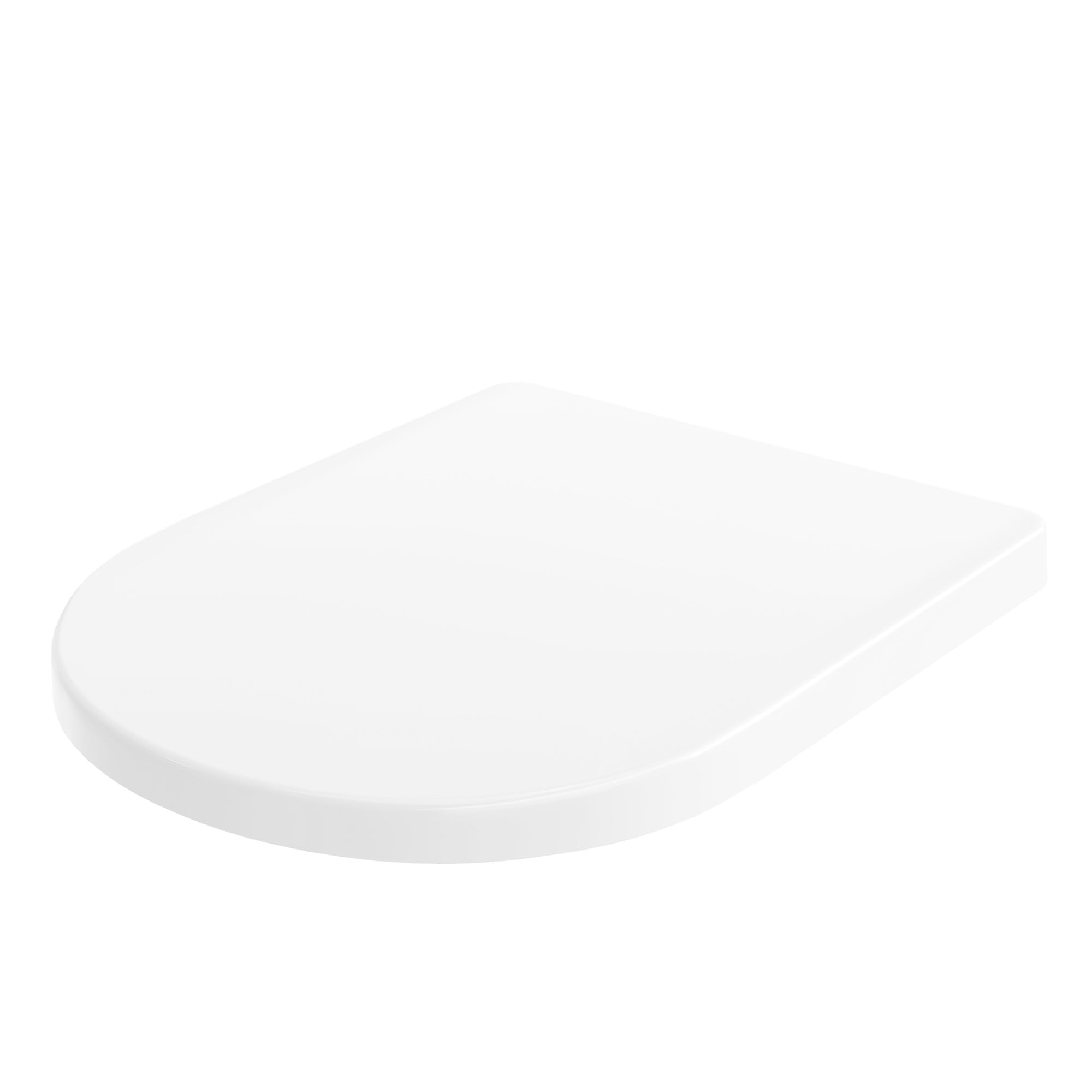 Abattant de WC robuste en forme de D avec finition Softclose durable