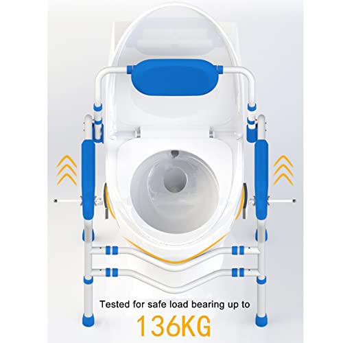 Estrutura Do Trilho De SegurançA Do Banheiro, Com Encosto/Pode Ser Girado 90°, Clipe Duplo/Estabiliz