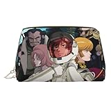 機動戦士ガンダムユニコーン (2) Pvc 革製 大容量多機能ポーチ 旅行・出張対応 防水軽量 シンプルデザイン メイク用品収納 手持ち便利な化粧袋