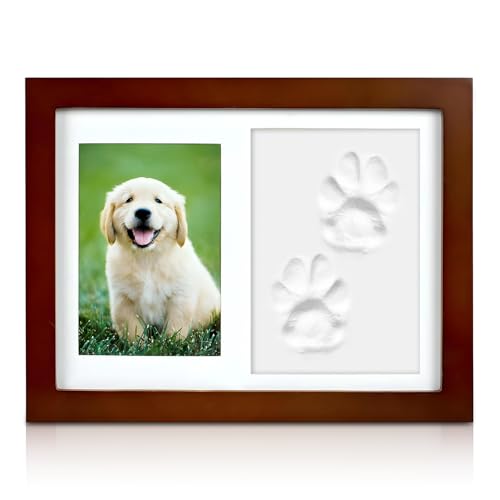 Jicyor Pfotenabdruck Set Hund, Gedenkrahmen Pfotenabdruck Set Hund und Katze Pfotenabdruck Set Katze Besitzer