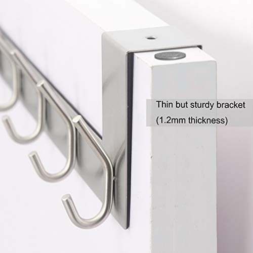 Webi Over The Door Hook:over The Door Towel Rack,Door Coat Hanger Towel Hanger Over Door Coat Rack 6 Hooks For Hanging Clothes,Hats,Bathroom,White #TOP4