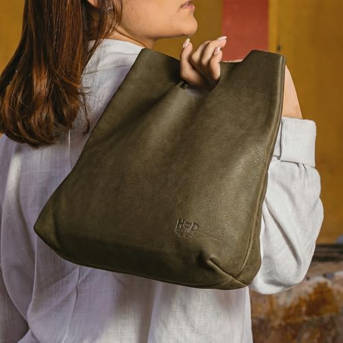 Bolso minimalista Hide & Drink para mujer en cuero miniatura 2