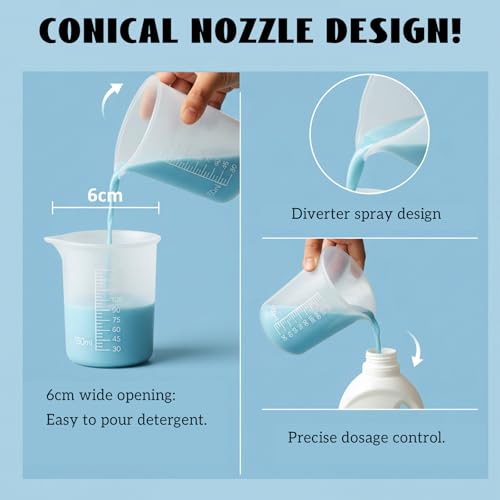 Taza Medidora de Silicona 150ml con Cucharas 50ml miniatura 3