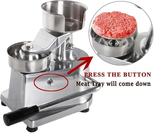 Hamburger Patty Maker, kommerzielle Burgerpresse für perfekte Patties, robuster Edelstahl, lebensmittelechtes Küchenwerkzeug