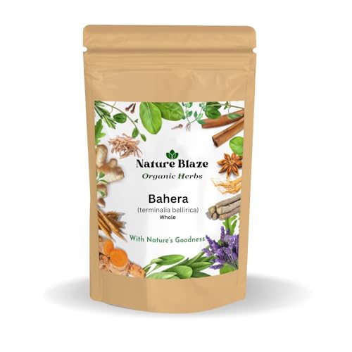 Nature Blaze Ayurvedic Indian Bahera Whole in Brown Pauch 3.5 Oz (100 Gm / 0.2 lb)