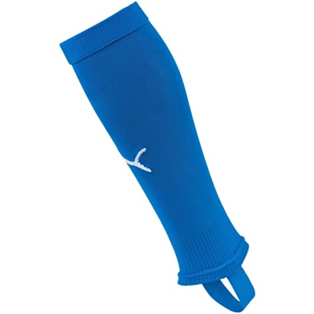 PUMA LIGA Stirrup Core Football Socks - Electric Blue Lemonade/White, Size 3