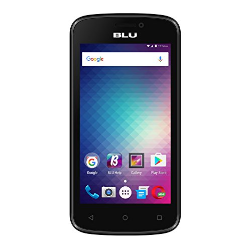 BLU Advance 4.0M Unlocked GSM Dual-SIM Quad-Core Android Marshmallow Smartphone - Black (Renewed)