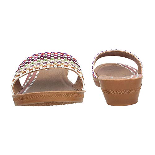 Image of inblu Stylish Fashion Slipper for Women | Comfortable | Lightweight | Anti Skid | Casual Office Footwear (SP41 BLACK)