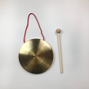 Amazon | Yyiingkku ゴングドラム 銅鑼 ドラム 太鼓 バチ 1本付 銅製