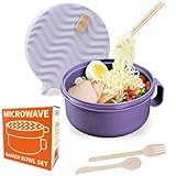 RORBAM Ramen Cooker,Microwave Ramen Bowl,Ramen Noodle Bowl 48 oz...