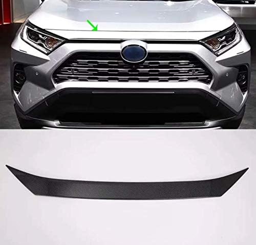 1pcs Car front cover strip trim strip For Toyota RAV4 2019 2020 (black)