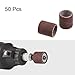 HARFINGTON 50pcs Sanding Drums 3/8 Inch Mini Sanding Sleeves 240 Grit Sanding Bands for Drum Sander Rotary Tools