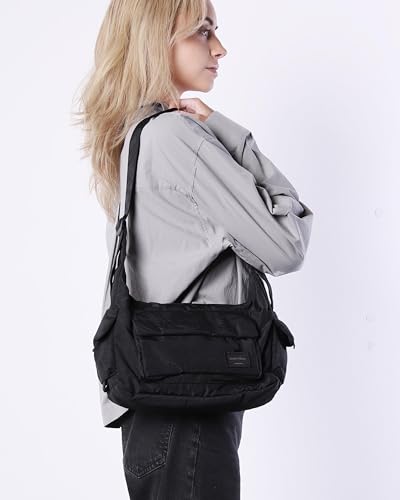 Image of ZIMEGO Signature Cargo Pack Nylon Casual Crossbody Bag Everyday Essential Travel Hobo Bag