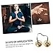 1Pc Cymbal Bell Practical Meditation Chime for Yoga and Buddhism Durable Brass Tingsha for Beginners and Experienced Practitioners Temple Supply