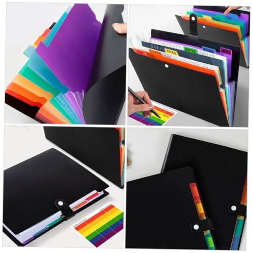 Organiseur de dossiers multi-couches de bureau : trieur extensible à compartiments Ipetboom - 3